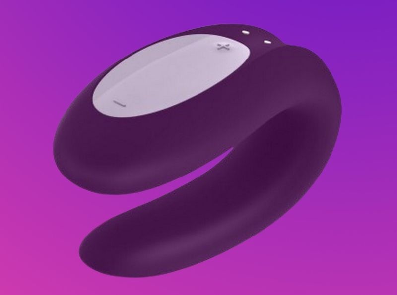 Satisfyer Doube Joy Stimulateur clitoris et point G Vibrant Rechargeable Connecté App